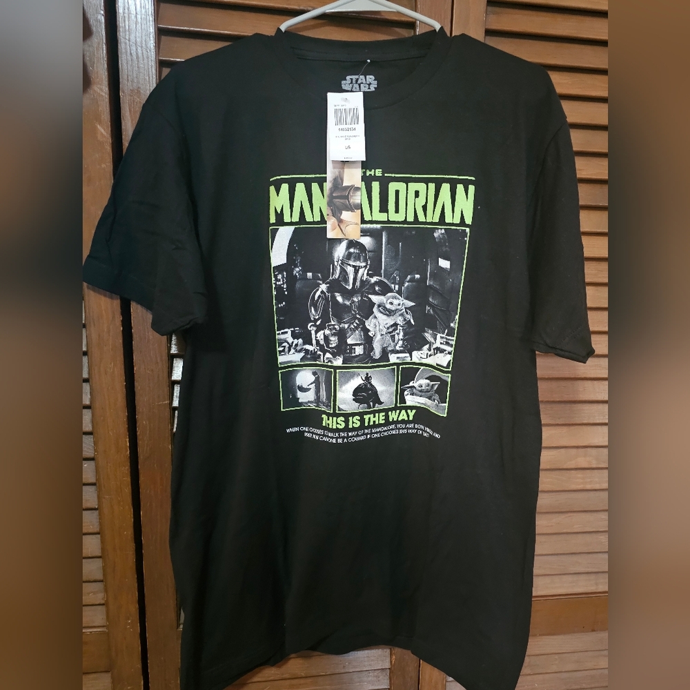 Star Wars The Mandalorian “This is the Way” Tee – Size Large – NWT – Black